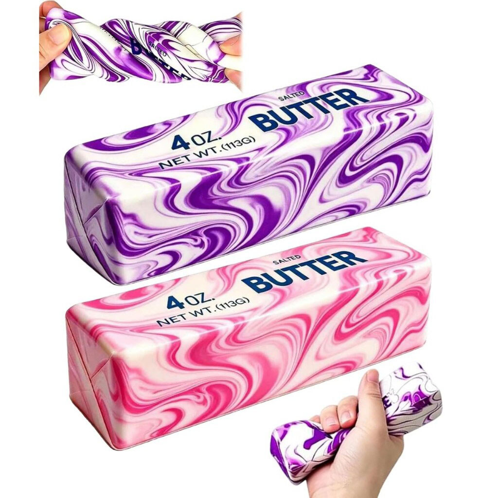 Сквиш-антистресс "Масло, butter squishy", мрамор, 14 см, микс цветов, Mic - № 2 Сквиш-антистресс "Масло, butter squishy", мрамор, 14 см, микс цветов, Mic - № 2