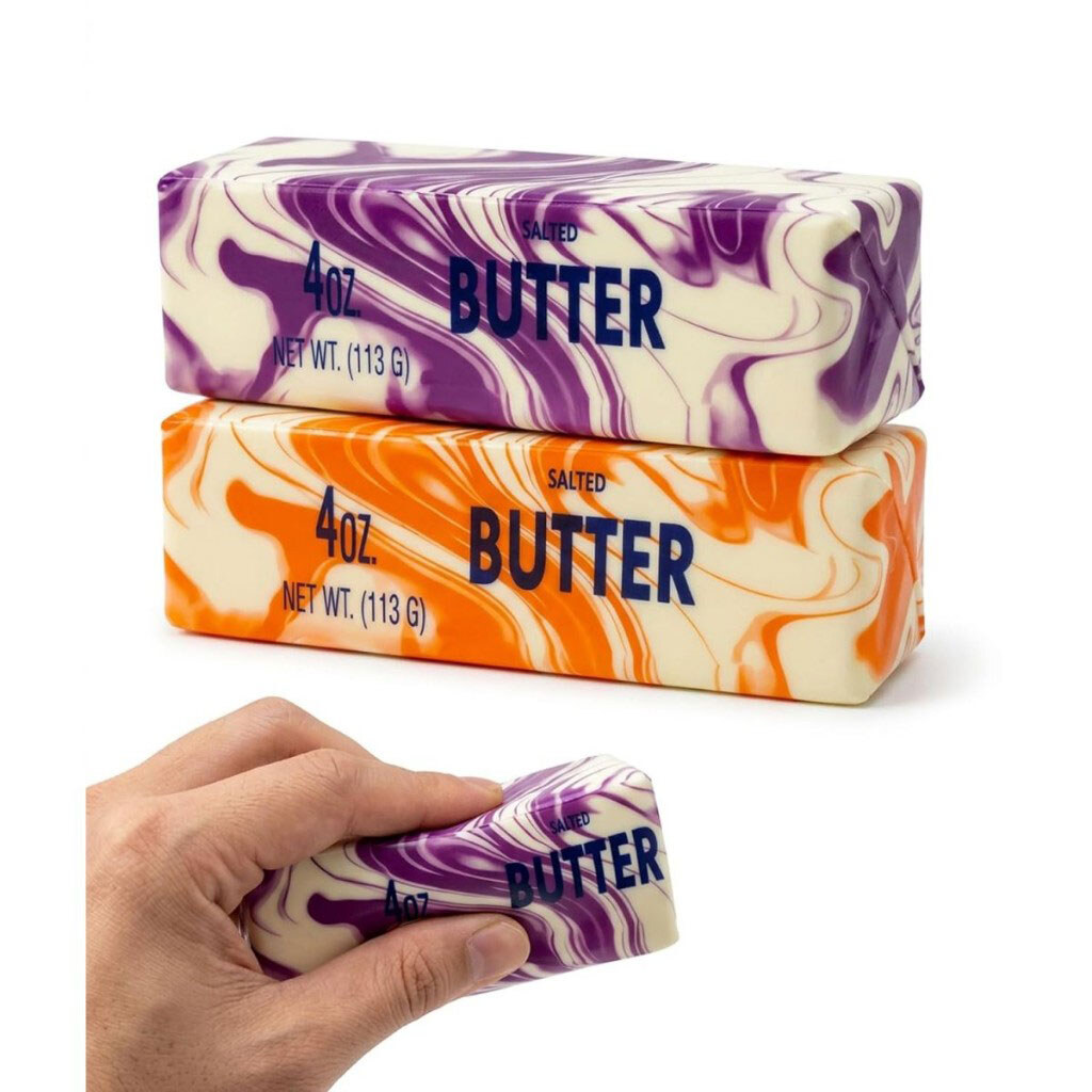 Сквиш-антистресс "Масло, butter squishy", мрамор, 14 см, микс цветов, Mic - № 3 Сквиш-антистресс "Масло, butter squishy", мрамор, 14 см, микс цветов, Mic - № 3