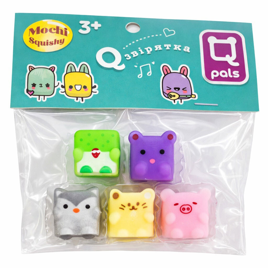 Набір іграшок-антистрес "Mochi squishy Q: звірятка", Monster Gum - № 2 Набір іграшок-антистрес "Mochi squishy Q: звірятка", Monster Gum - № 2
