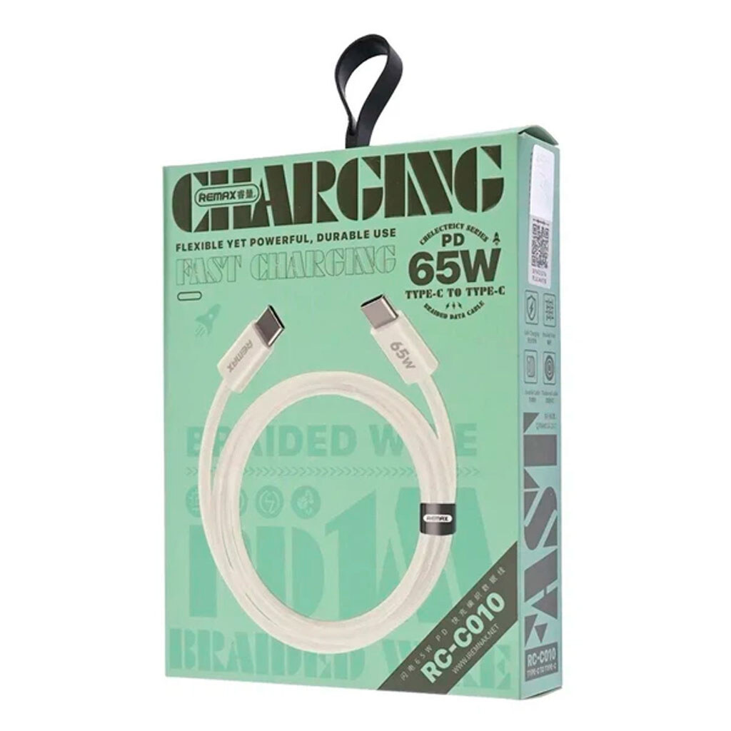 USB кабель Remax RC-C010 Chelectricy, Type-C, 1.0 м., Білий - № 2 USB кабель Remax RC-C010 Chelectricy, Type-C, 1.0 м., Білий - № 2