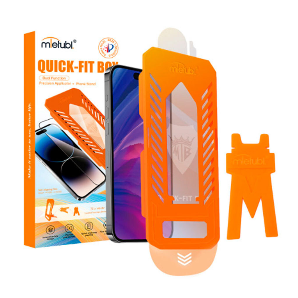 Захисне скло Apple iPhone 16 Pro / iPhone 17, Mietubl Quick Fit, Чорний - № 1 Захисне скло Apple iPhone 16 Pro / iPhone 17, Mietubl Quick Fit, Чорний - № 1