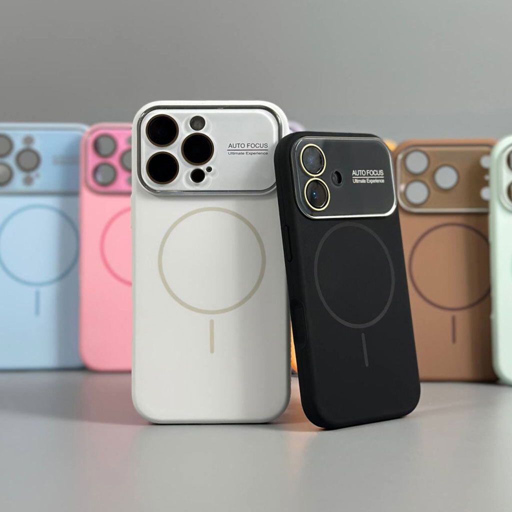 Чохол (накладка) Apple iPhone 13, Auto Focus Ultimate Experience, Dark Gray, MagSafe, Сірий - № 13 Чохол (накладка) Apple iPhone 13, Auto Focus Ultimate Experience, Dark Gray, MagSafe, Сірий - № 13