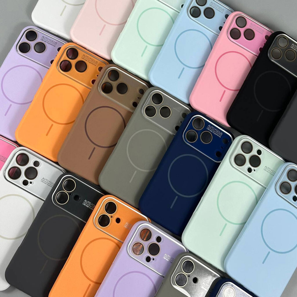 Чехол (накладка) Apple iPhone 16 Pro Max, Auto Focus Ultimate Experience, MagSafe, Оранжевый - № 6 Чехол (накладка) Apple iPhone 16 Pro Max, Auto Focus Ultimate Experience, MagSafe, Оранжевый - № 6