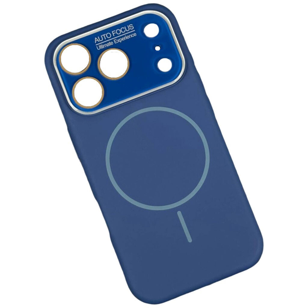 Чехол (накладка) Apple iPhone 17 Pro, Auto Focus Ultimate Experience, MagSafe, Синий - № 1 Чехол (накладка) Apple iPhone 17 Pro, Auto Focus Ultimate Experience, MagSafe, Синий - № 1