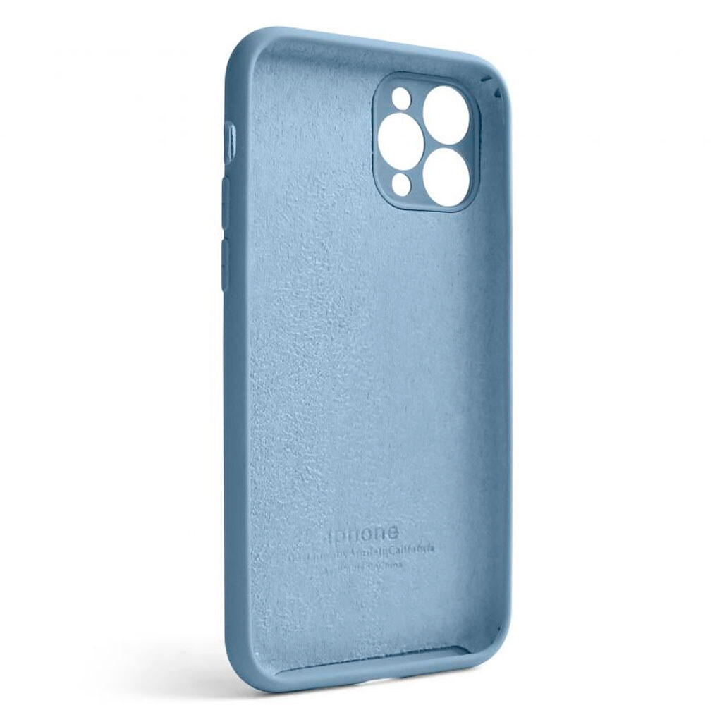 Чехол (накладка) Apple iPhone 11 Pro, Original Soft Case, Light Blue, Голубой - № 2 Чехол (накладка) Apple iPhone 11 Pro, Original Soft Case, Light Blue, Голубой - № 2