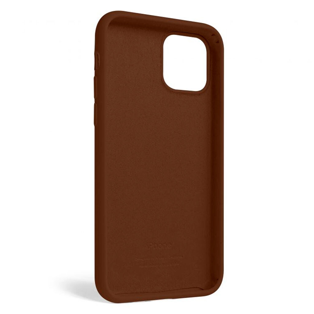 Чехол (накладка) Apple iPhone 11 Pro, Original Soft Case, Dark Brown, Коричневый - № 2 Чехол (накладка) Apple iPhone 11 Pro, Original Soft Case, Dark Brown, Коричневый - № 2