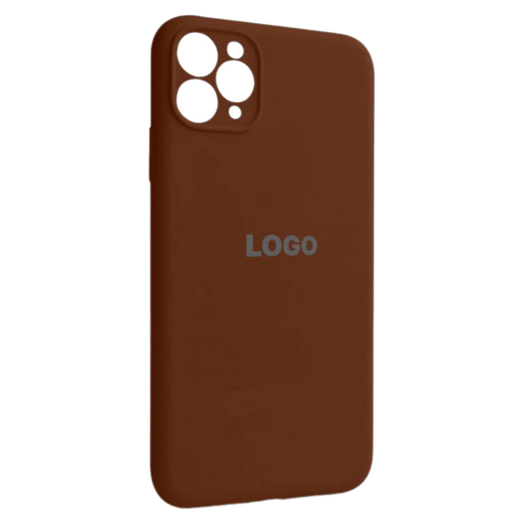 Чехол (накладка) Apple iPhone 11 Pro Max, Original Soft Case, Dark Brown, Коричневый - № 1 Чехол (накладка) Apple iPhone 11 Pro Max, Original Soft Case, Dark Brown, Коричневый - № 1