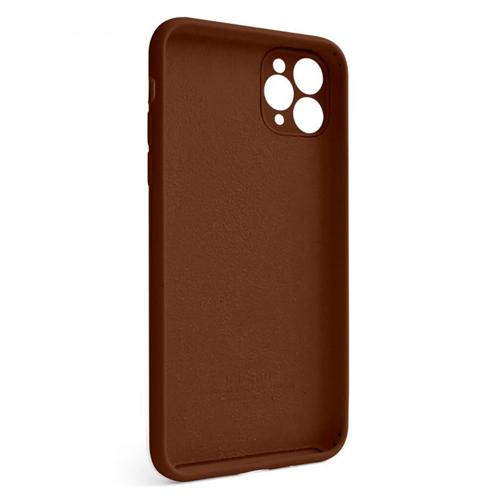 Чехол (накладка) Apple iPhone 11 Pro Max, Original Soft Case, Dark Brown, Коричневый - № 2 Чехол (накладка) Apple iPhone 11 Pro Max, Original Soft Case, Dark Brown, Коричневый - № 2