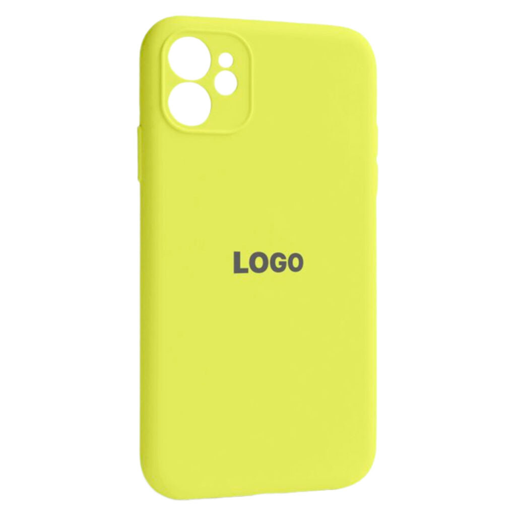 Чохол (накладка) Apple iPhone 12, Original Soft Case, Flash Lime, Жовтий - № 1 Чохол (накладка) Apple iPhone 12, Original Soft Case, Flash Lime, Жовтий - № 1