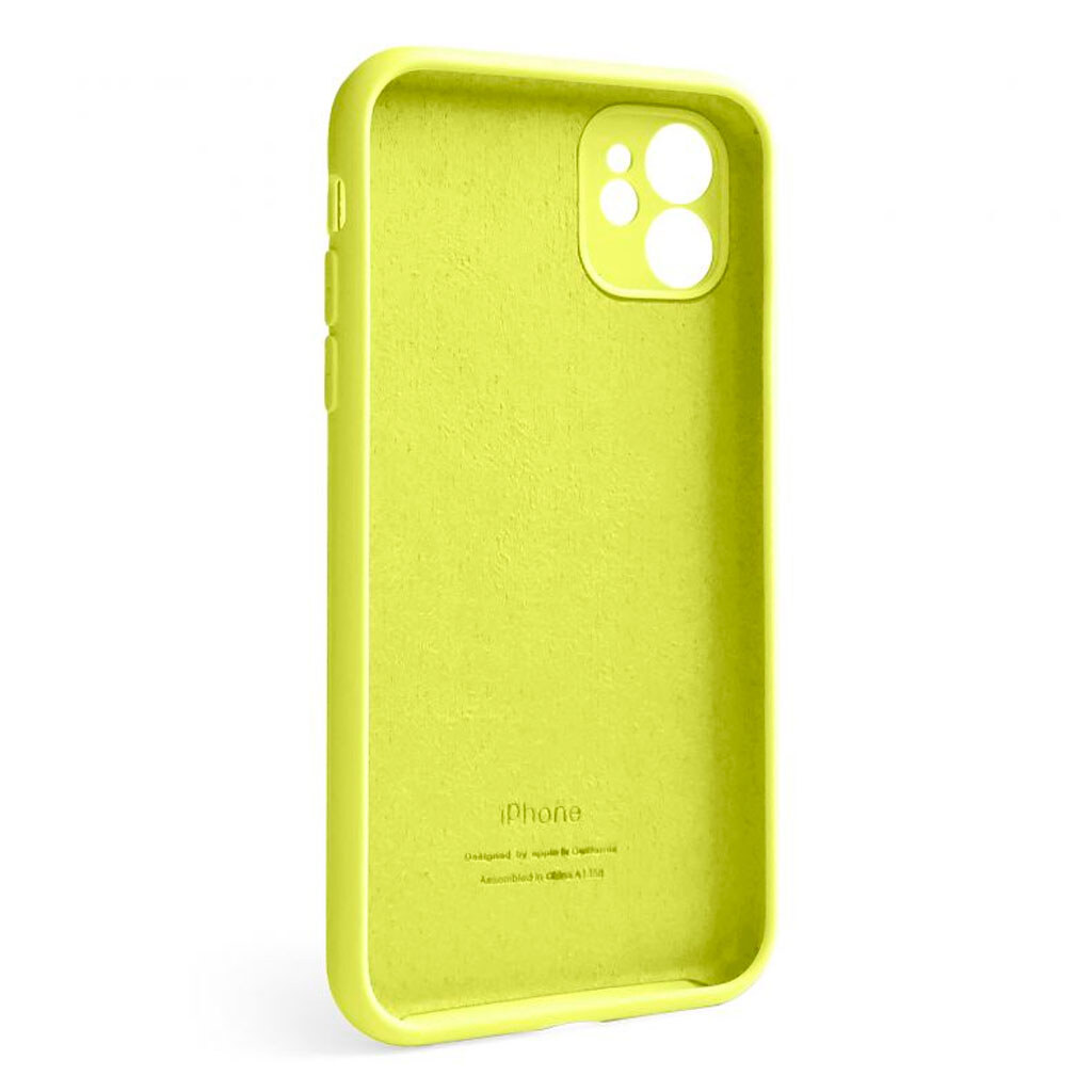 Чохол (накладка) Apple iPhone 12, Original Soft Case, Flash Lime, Жовтий - № 2 Чохол (накладка) Apple iPhone 12, Original Soft Case, Flash Lime, Жовтий - № 2