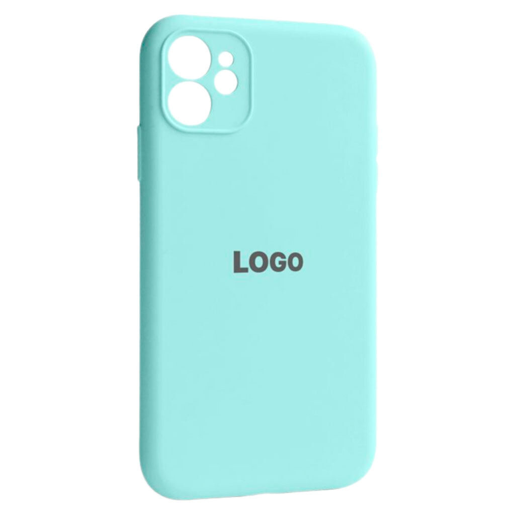 Чехол (накладка) Apple iPhone 12, Original Soft Case, Голубой - № 1 Чехол (накладка) Apple iPhone 12, Original Soft Case, Голубой - № 1