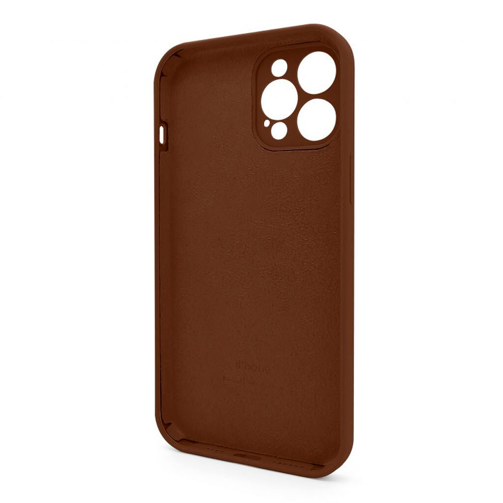 Чехол (накладка) Apple iPhone 12 Pro Max, Original Soft Case, Dark Brown, Коричневый - № 2 Чехол (накладка) Apple iPhone 12 Pro Max, Original Soft Case, Dark Brown, Коричневый - № 2