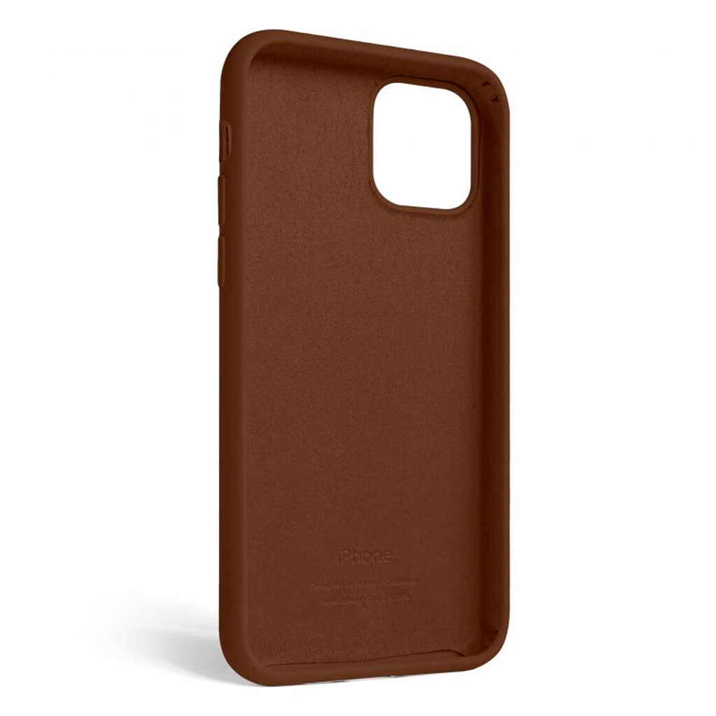Чехол (накладка) Apple iPhone 12 / iPhone 12 Pro, Original Soft Case, Dark Brown, Коричневый - № 2 Чехол (накладка) Apple iPhone 12 / iPhone 12 Pro, Original Soft Case, Dark Brown, Коричневый - № 2