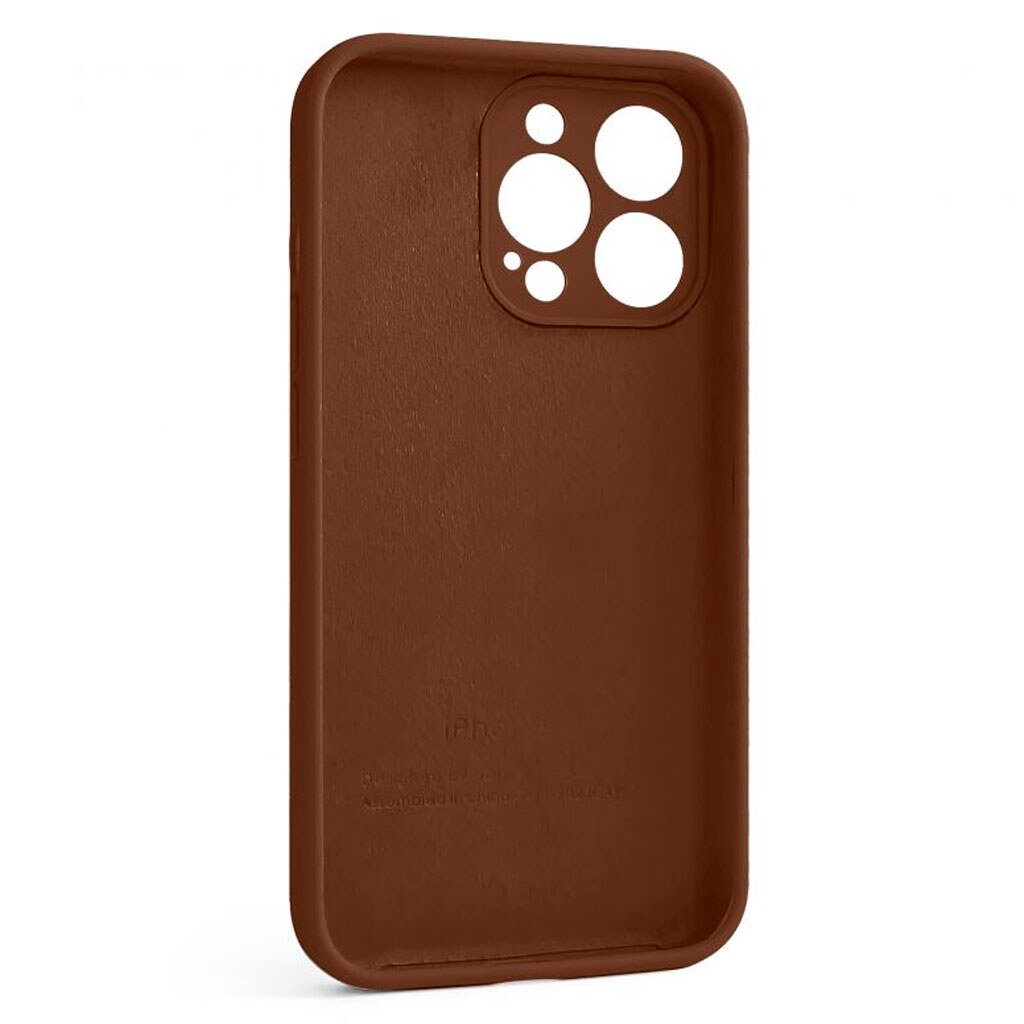Чехол (накладка) Apple iPhone 13 Pro, Original Soft Case, Dark Brown, Коричневый - № 2 Чехол (накладка) Apple iPhone 13 Pro, Original Soft Case, Dark Brown, Коричневый - № 2