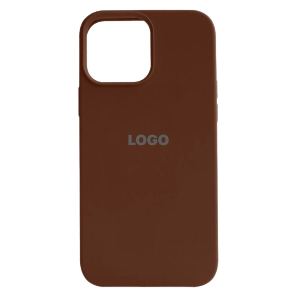 Чехол (накладка) Apple iPhone 13 Pro Max, Original Soft Case, Dark Brown, Коричневый - № 1 Чехол (накладка) Apple iPhone 13 Pro Max, Original Soft Case, Dark Brown, Коричневый - № 1