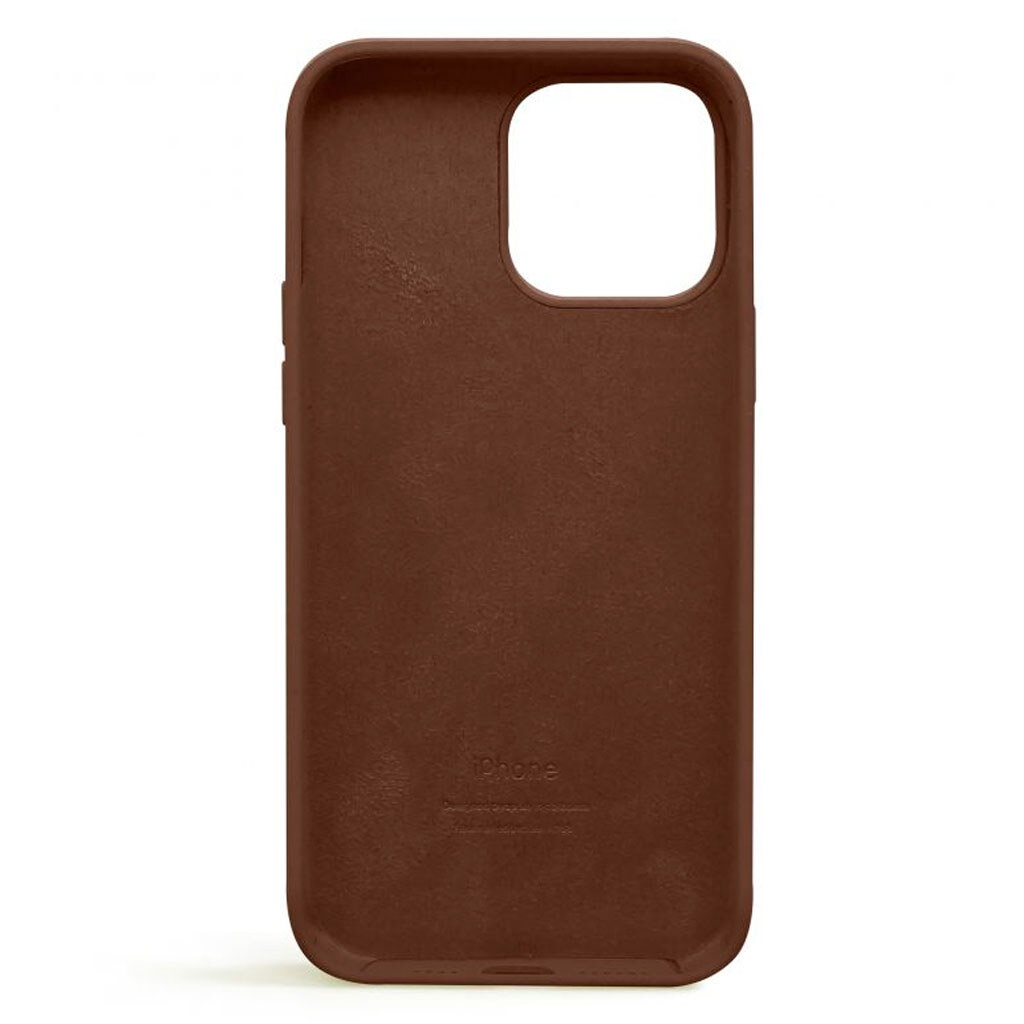 Чехол (накладка) Apple iPhone 13 Pro Max, Original Soft Case, Dark Brown, Коричневый - № 2 Чехол (накладка) Apple iPhone 13 Pro Max, Original Soft Case, Dark Brown, Коричневый - № 2