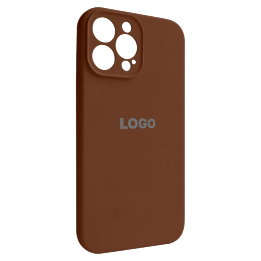 Чехол (накладка) Apple iPhone 13 Pro Max, Original Soft Case, Dark Brown, Коричневый - № 1 Чехол (накладка) Apple iPhone 13 Pro Max, Original Soft Case, Dark Brown, Коричневый - № 1