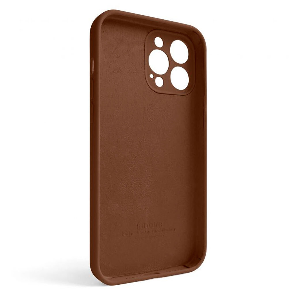 Чехол (накладка) Apple iPhone 13 Pro Max, Original Soft Case, Dark Brown, Коричневый - № 2 Чехол (накладка) Apple iPhone 13 Pro Max, Original Soft Case, Dark Brown, Коричневый - № 2