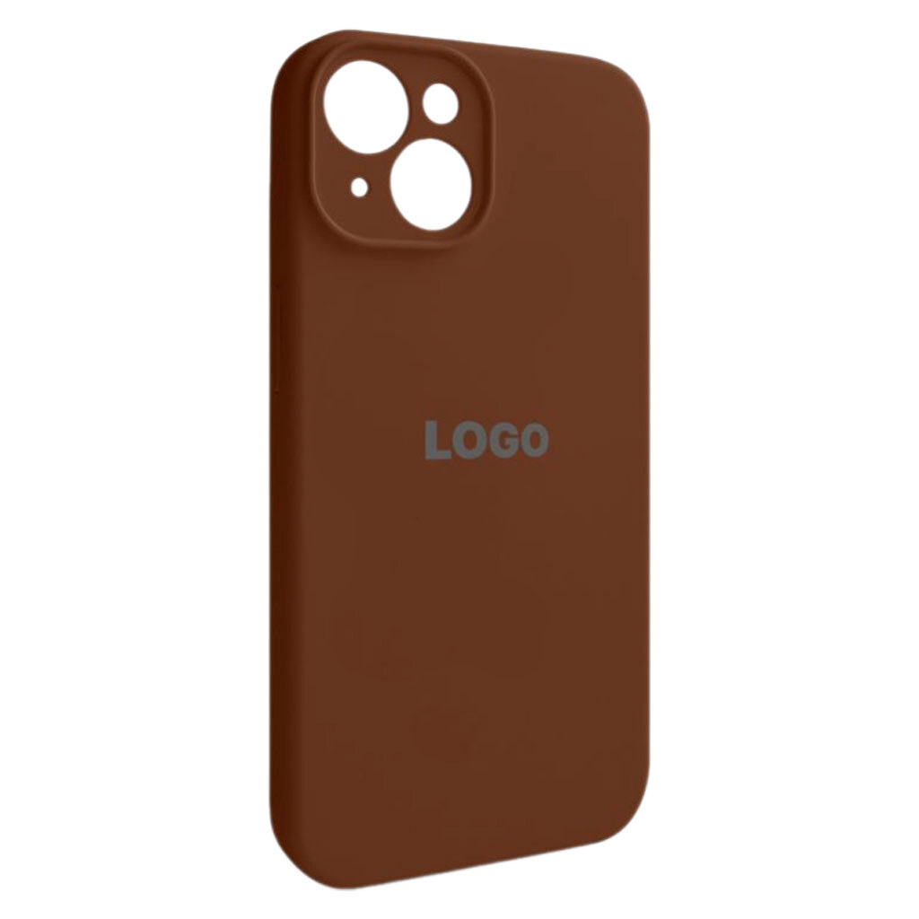 Чехол (накладка) Apple iPhone 14, Original Soft Case, Dark Brown, Коричневый - № 1 Чехол (накладка) Apple iPhone 14, Original Soft Case, Dark Brown, Коричневый - № 1