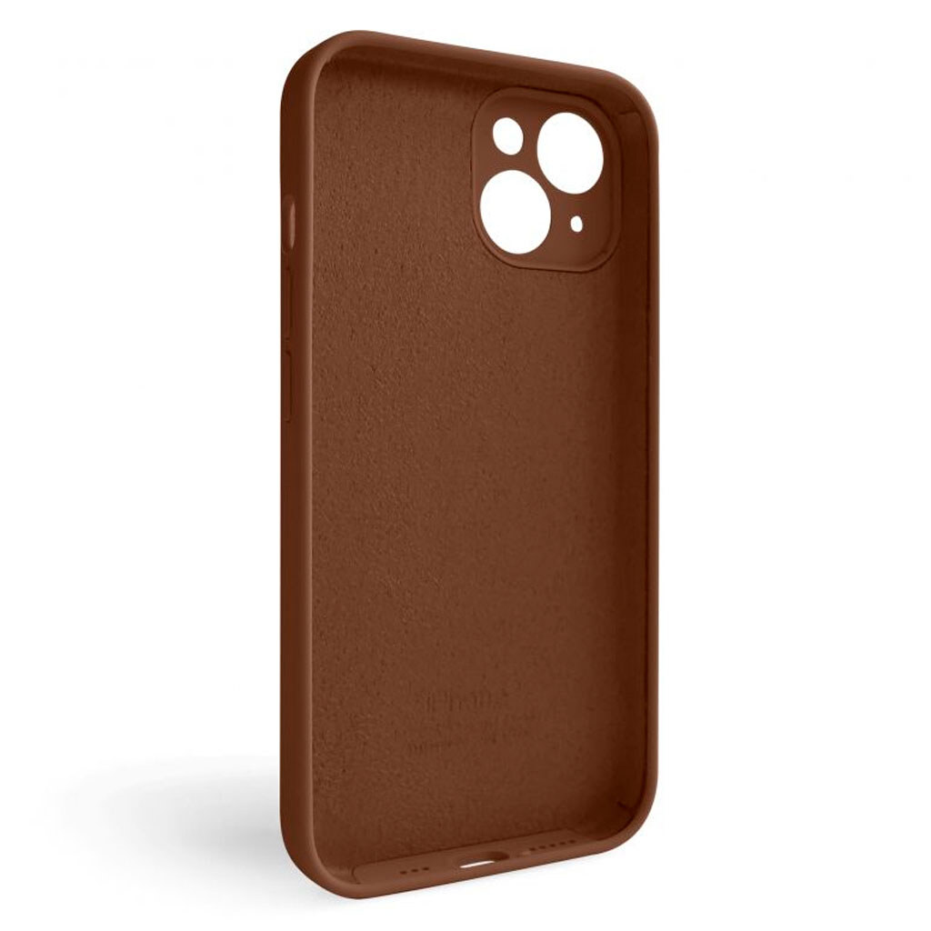 Чехол (накладка) Apple iPhone 14, Original Soft Case, Dark Brown, Коричневый - № 2 Чехол (накладка) Apple iPhone 14, Original Soft Case, Dark Brown, Коричневый - № 2