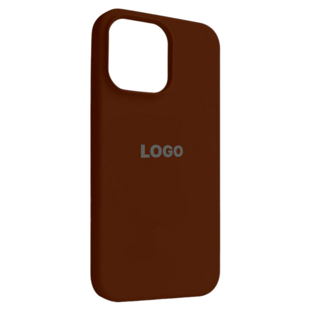 Чохол (накладка) Apple iPhone 14 Pro Max, Original Soft Case, Dark Brown, Коричневий - № 1 Чохол (накладка) Apple iPhone 14 Pro Max, Original Soft Case, Dark Brown, Коричневий - № 1