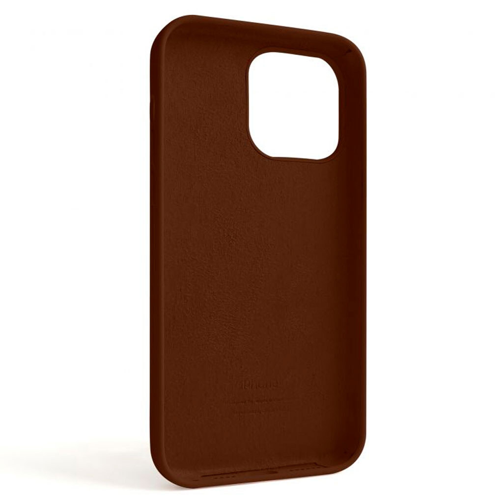 Чохол (накладка) Apple iPhone 14 Pro Max, Original Soft Case, Dark Brown, Коричневий - № 2 Чохол (накладка) Apple iPhone 14 Pro Max, Original Soft Case, Dark Brown, Коричневий - № 2