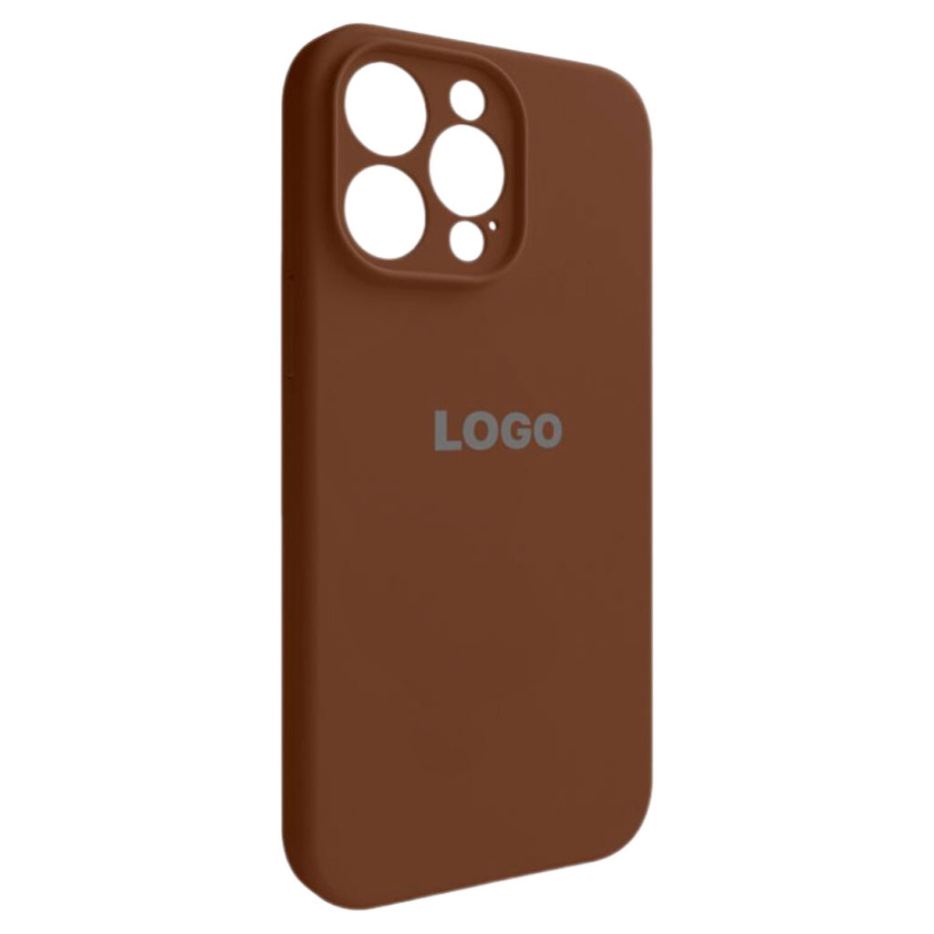 Чохол (накладка) Apple iPhone 14 Pro Max, Original Soft Case, Dark Brown, Коричневий - № 1 Чохол (накладка) Apple iPhone 14 Pro Max, Original Soft Case, Dark Brown, Коричневий - № 1