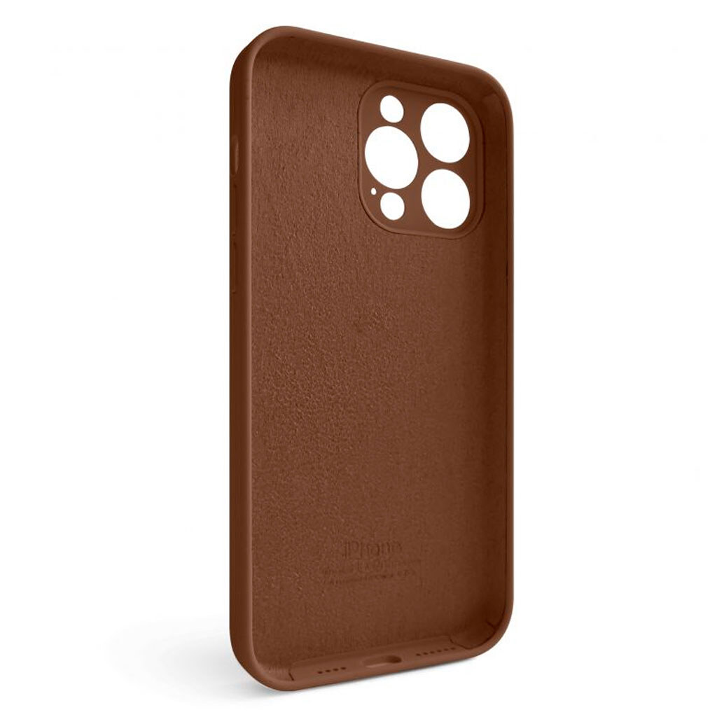 Чохол (накладка) Apple iPhone 14 Pro Max, Original Soft Case, Dark Brown, Коричневий - № 2 Чохол (накладка) Apple iPhone 14 Pro Max, Original Soft Case, Dark Brown, Коричневий - № 2