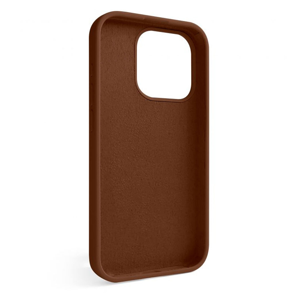 Чохол (накладка) Apple iPhone 15 Pro, Original Soft Case, Dark Brown, Коричневий - № 2 Чохол (накладка) Apple iPhone 15 Pro, Original Soft Case, Dark Brown, Коричневий - № 2