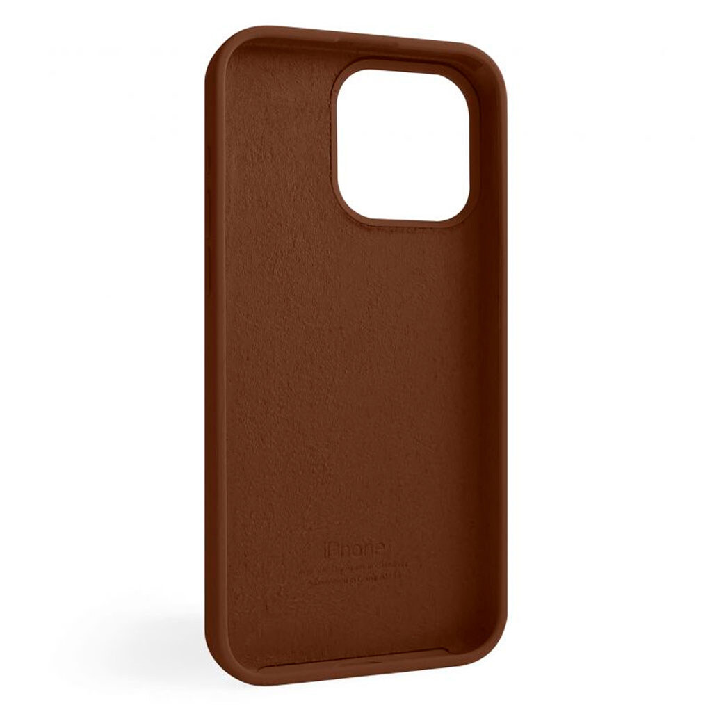Чехол (накладка) Apple iPhone 15 Pro Max, Original Soft Case, Dark Brown, Коричневый - № 2 Чехол (накладка) Apple iPhone 15 Pro Max, Original Soft Case, Dark Brown, Коричневый - № 2
