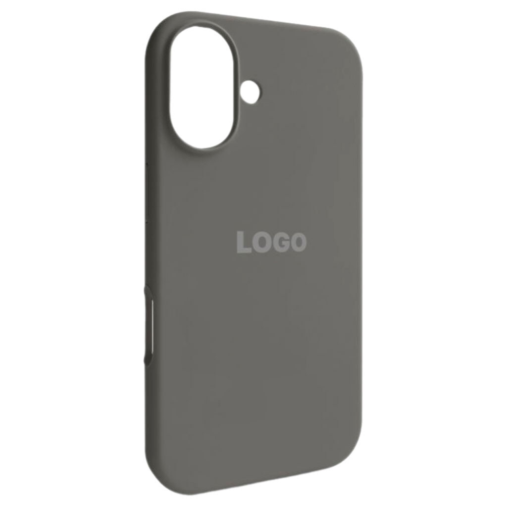 Чехол (накладка) Apple iPhone 16, Original Soft Case, Titanium Grey, Серый - № 1 Чехол (накладка) Apple iPhone 16, Original Soft Case, Titanium Grey, Серый - № 1