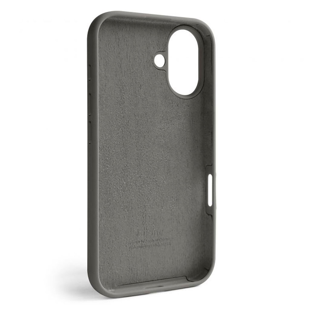 Чехол (накладка) Apple iPhone 16, Original Soft Case, Titanium Grey, Серый - № 2 Чехол (накладка) Apple iPhone 16, Original Soft Case, Titanium Grey, Серый - № 2