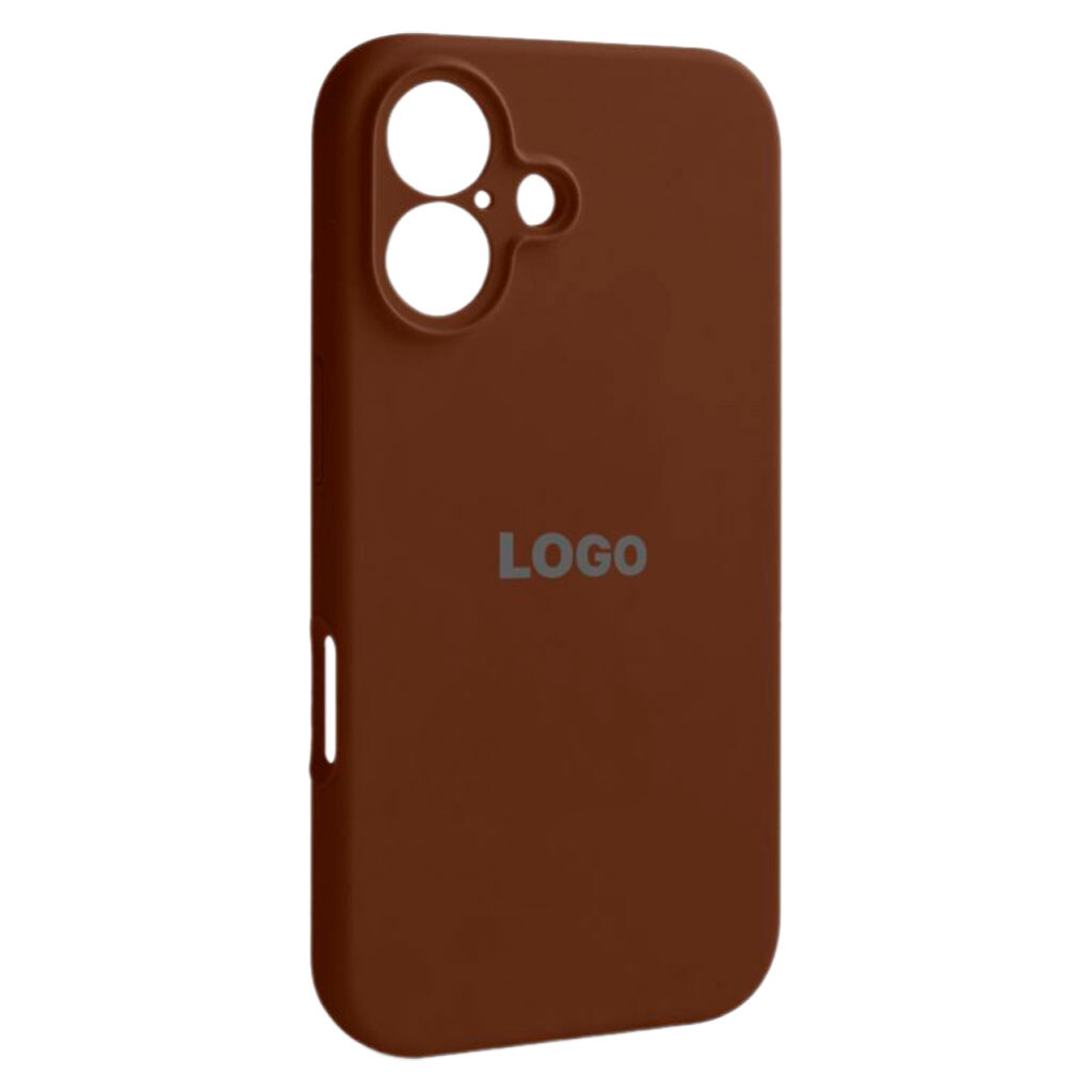 Чехол (накладка) Apple iPhone 16, Original Soft Case, Dark Brown, Коричневый - № 1 Чехол (накладка) Apple iPhone 16, Original Soft Case, Dark Brown, Коричневый - № 1