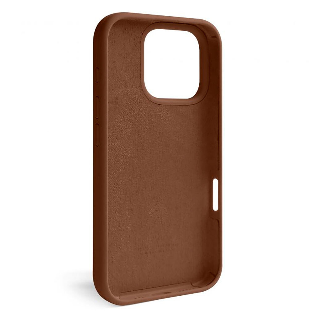 Чехол (накладка) Apple iPhone 16 Pro, Original Soft Case, Dark Brown, Коричневый - № 2 Чехол (накладка) Apple iPhone 16 Pro, Original Soft Case, Dark Brown, Коричневый - № 2