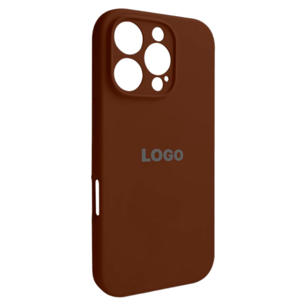 Чехол (накладка) Apple iPhone 16 Pro, Original Soft Case, Dark Brown, Коричневый - № 1 Чехол (накладка) Apple iPhone 16 Pro, Original Soft Case, Dark Brown, Коричневый - № 1