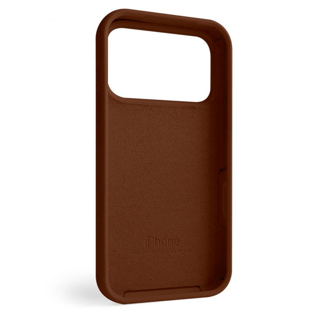 Чехол (накладка) Apple iPhone 17 Pro, Original Soft Case, Dark Brown, Коричневый - № 2 Чехол (накладка) Apple iPhone 17 Pro, Original Soft Case, Dark Brown, Коричневый - № 2