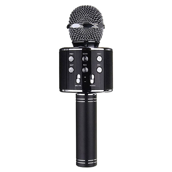 Бездротовий Bluetooth мікрофон караоке, Mic, Чорний - № 1 Бездротовий Bluetooth мікрофон караоке, Mic, Чорний - № 1