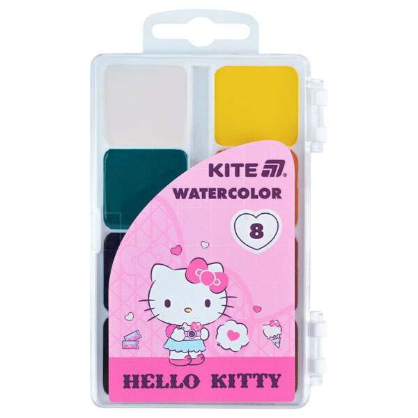 Краски акварельные "Hello Kitty", 8 цв., Kite - № 1 Краски акварельные "Hello Kitty", 8 цв., Kite - № 1