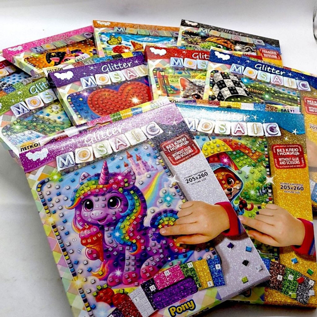 Креативна творчість "GLITTER MOSAIC: KITTEN", Dankotoys - № 2 Креативна творчість "GLITTER MOSAIC: KITTEN", Dankotoys - № 2