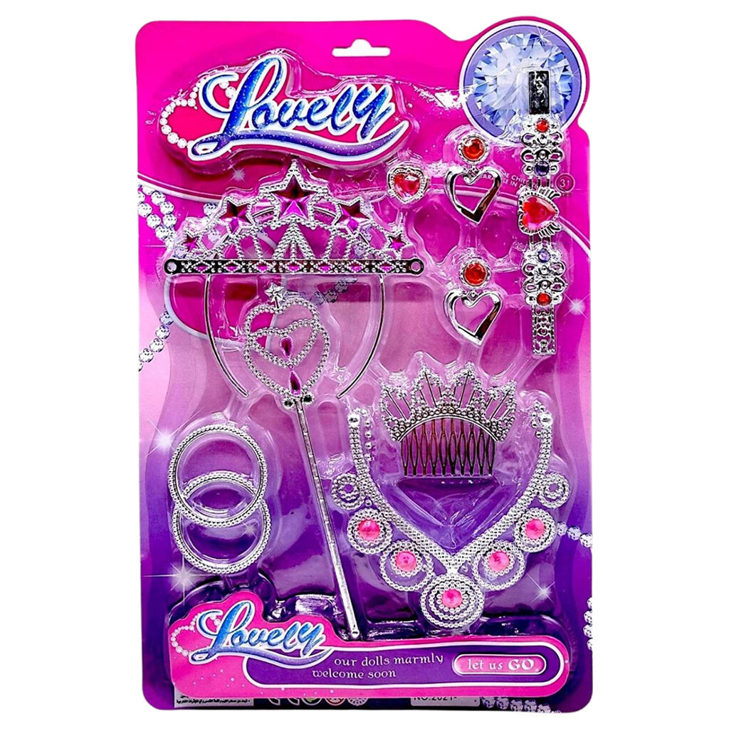 Набор украшений "Lovely: СЕРДЦЕ", Mic, Розовый - № 1 Набор украшений "Lovely: СЕРДЦЕ", Mic, Розовый - № 1