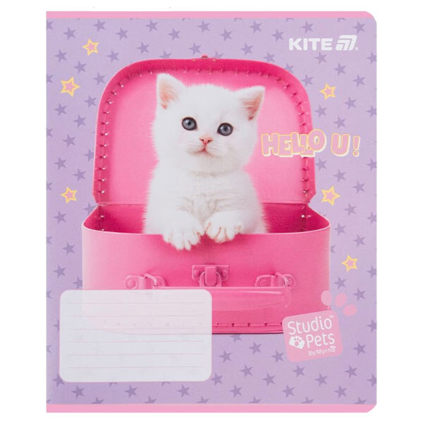Зошит "Studio Pets", 12 арк., лін., гібр. лак + УФ лак, Kite - № 5 Зошит "Studio Pets", 12 арк., лін., гібр. лак + УФ лак, Kite - № 5