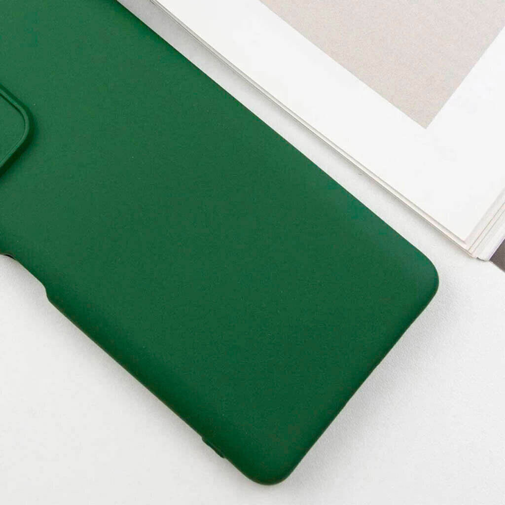 Чохол (накладка) Samsung A276 Galaxy A27, GETMAN Liquid Silk, Dark Green, Зелений - № 5 Чохол (накладка) Samsung A276 Galaxy A27, GETMAN Liquid Silk, Dark Green, Зелений - № 5