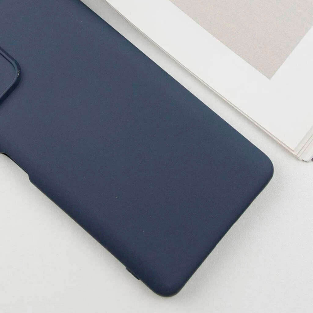 Чохол (накладка) Xiaomi Poco C81 / Redmi A7 Pro, GETMAN Liquid Silk, Midnight Blue, Синій - № 5 Чохол (накладка) Xiaomi Poco C81 / Redmi A7 Pro, GETMAN Liquid Silk, Midnight Blue, Синій - № 5