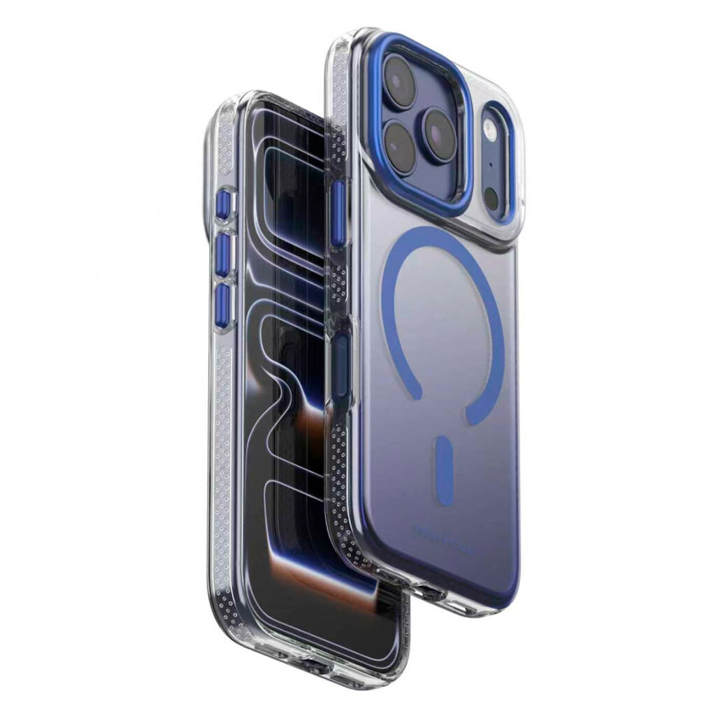 Чехол (накладка) Apple iPhone 17 Pro / iPhone 18 Pro, Puloka Resplendent, MagSafe, Синий - № 1 Чехол (накладка) Apple iPhone 17 Pro / iPhone 18 Pro, Puloka Resplendent, MagSafe, Синий - № 1