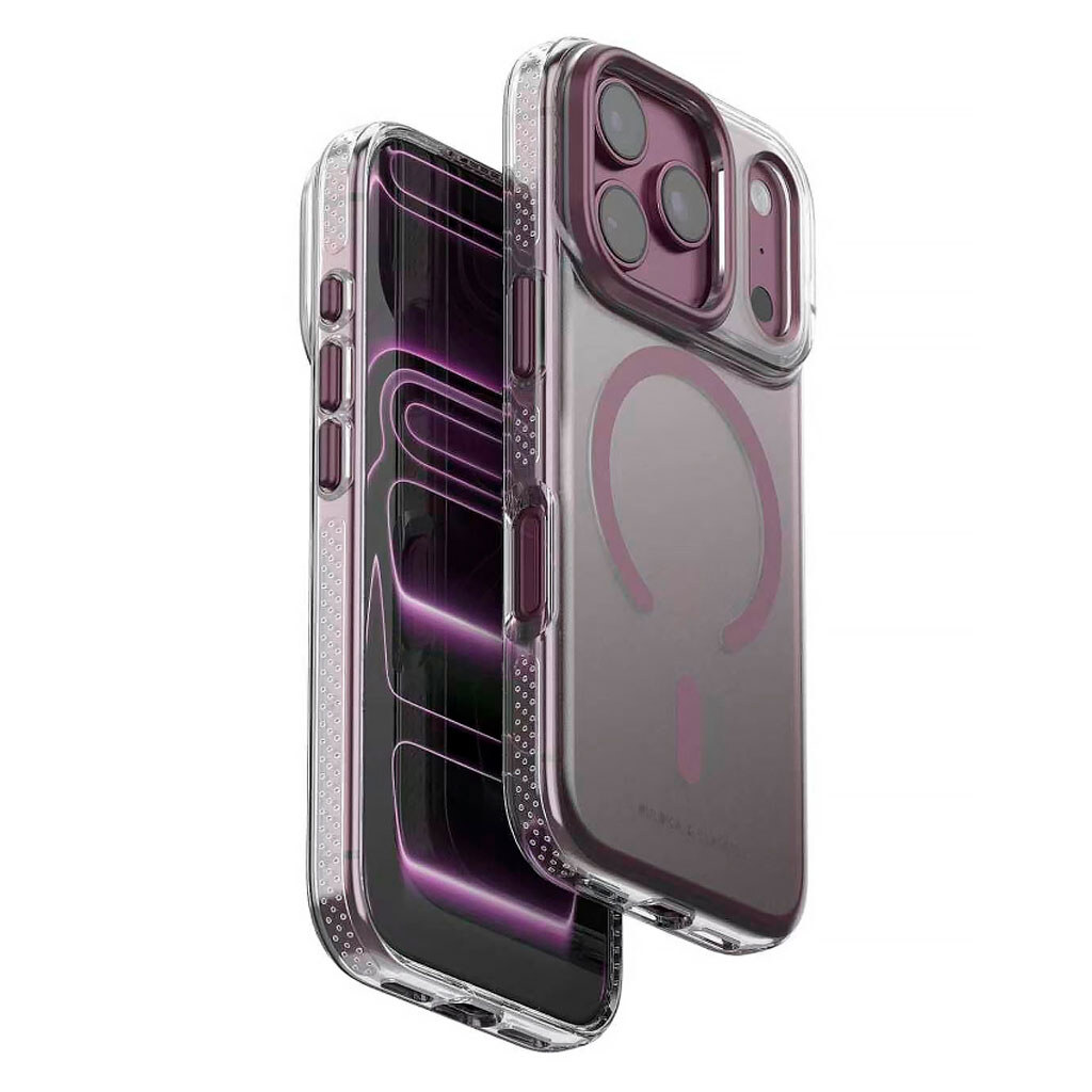 Чохол (накладка) Apple iPhone 17 Pro / iPhone 18 Pro, Puloka Resplendent, MagSafe, Dark Cherry, Бордовий - № 1 Чохол (накладка) Apple iPhone 17 Pro / iPhone 18 Pro, Puloka Resplendent, MagSafe, Dark Cherry, Бордовий - № 1