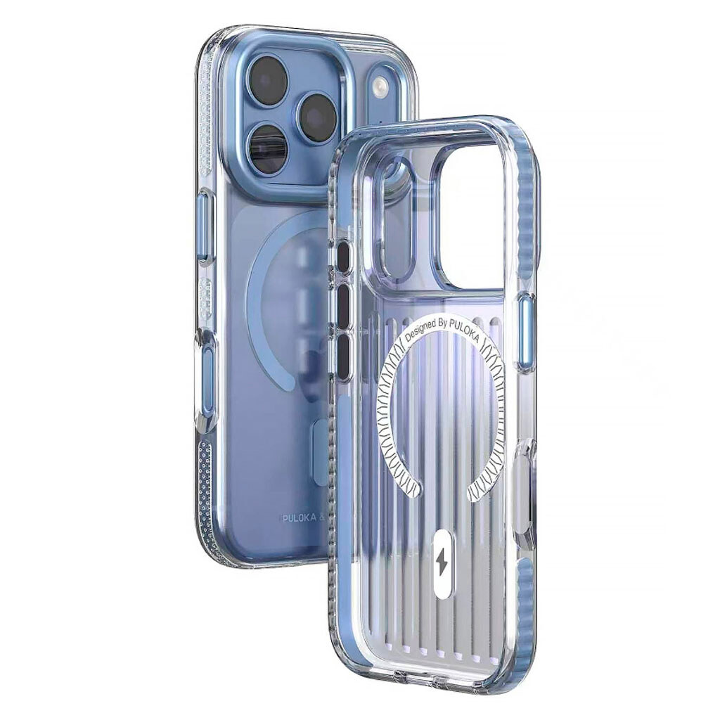 Чехол (накладка) Apple iPhone 17 Pro Max / iPhone 18 Pro Max, Puloka Resplendent, MagSafe, Light Blue, Голубой - № 2 Чехол (накладка) Apple iPhone 17 Pro Max / iPhone 18 Pro Max, Puloka Resplendent, MagSafe, Light Blue, Голубой - № 2
