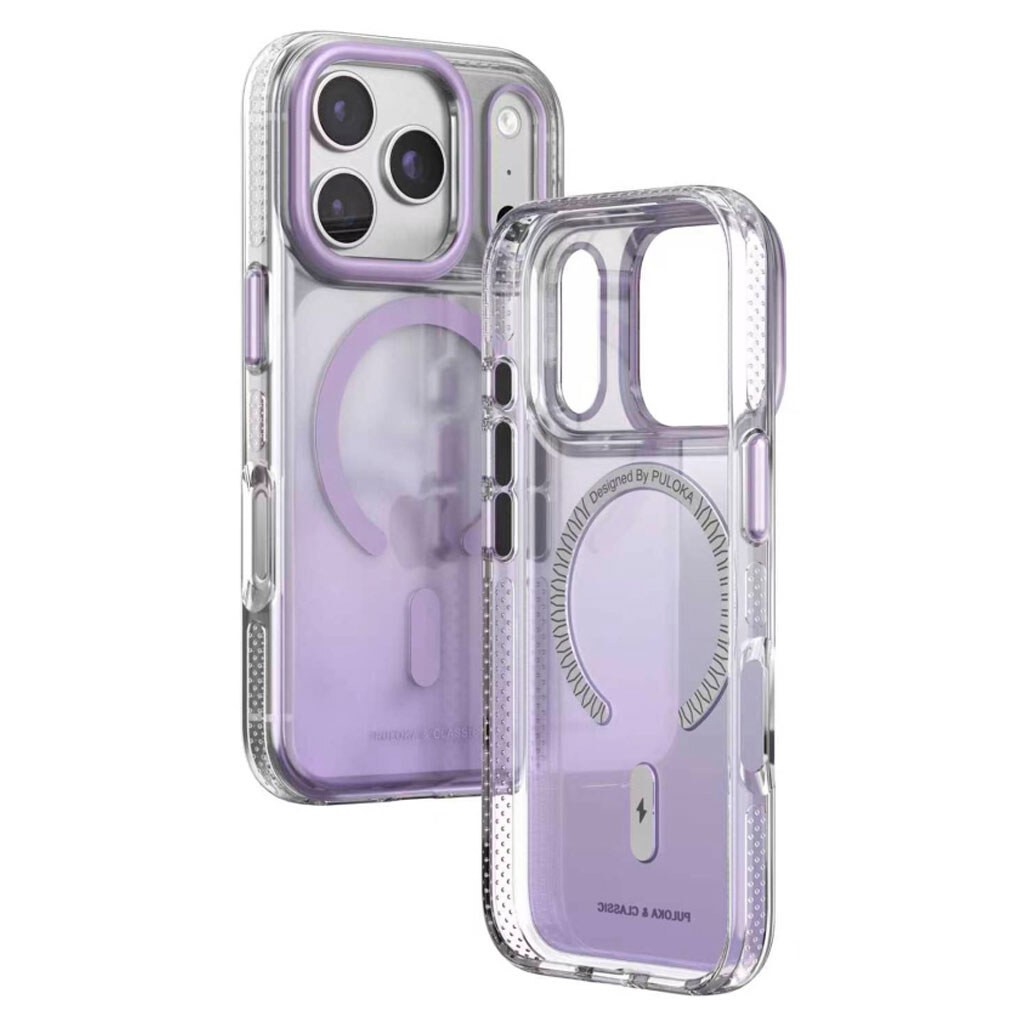 Чохол (накладка) Apple iPhone 17 Pro Max / iPhone 18 Pro Max, Puloka Resplendent, MagSafe, Фіолетовий - № 2 Чохол (накладка) Apple iPhone 17 Pro Max / iPhone 18 Pro Max, Puloka Resplendent, MagSafe, Фіолетовий - № 2