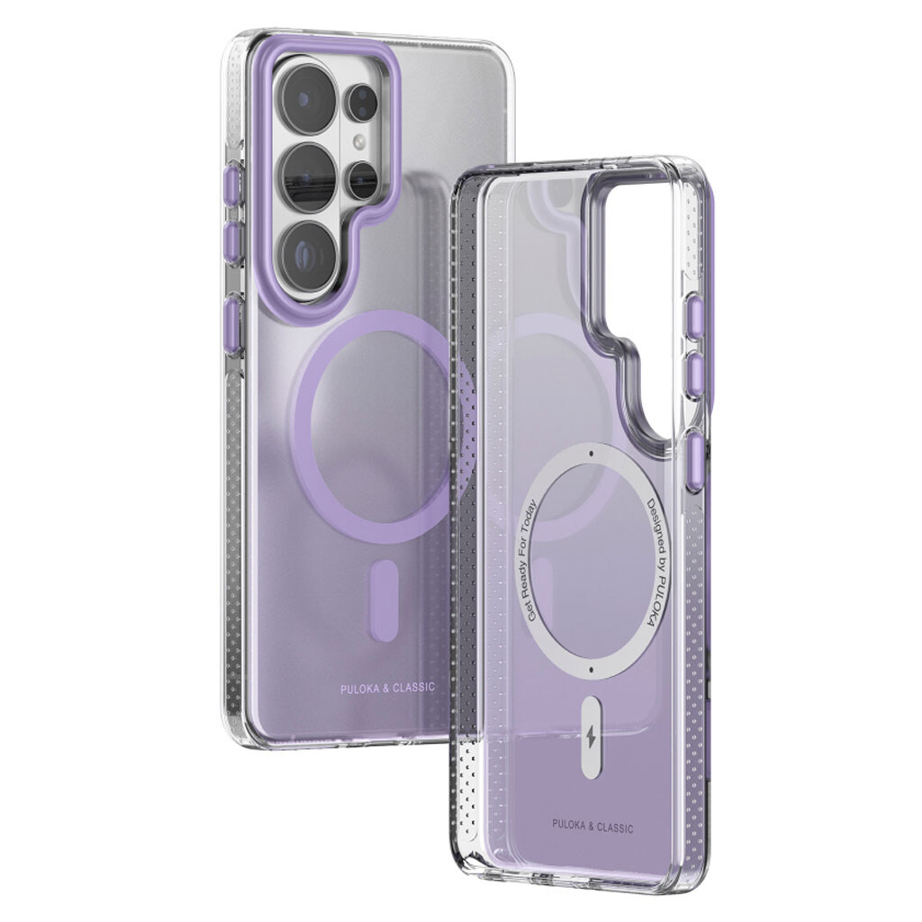 Чехол (накладка) Samsung Galaxy S26 Ultra, Puloka Resplendent, MagSafe, Фиолетовый - № 2 Чехол (накладка) Samsung Galaxy S26 Ultra, Puloka Resplendent, MagSafe, Фиолетовый - № 2