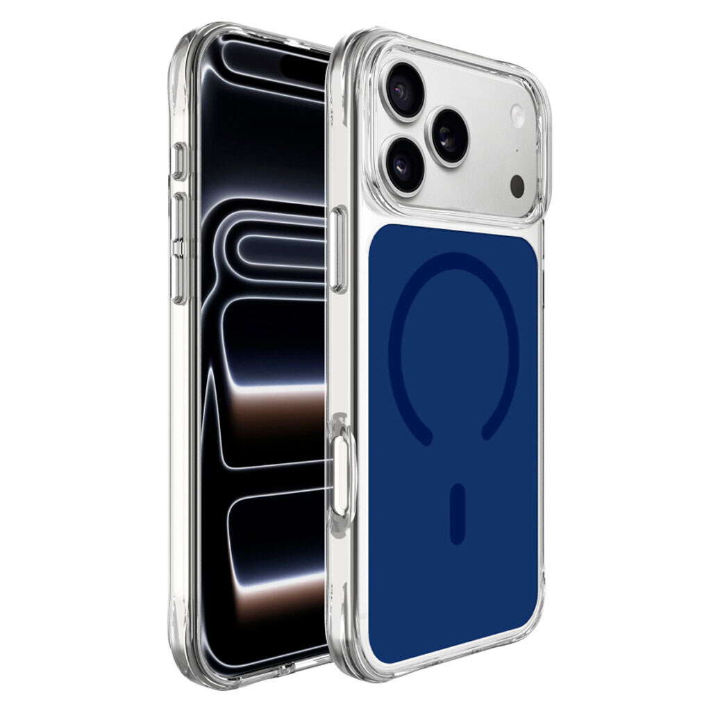 Чохол (накладка) Apple iPhone 17 Pro, iPhone 18 Pro, Epik Space Pure, MagSafe, Синій - № 2 Чохол (накладка) Apple iPhone 17 Pro, iPhone 18 Pro, Epik Space Pure, MagSafe, Синій - № 2