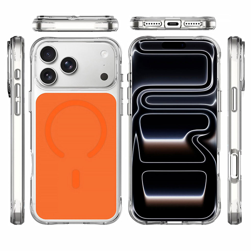 Чехол (накладка) Apple iPhone 17 Pro Max / iPhone 18 Pro Max, Epik Space Pure, MagSafe, Оранжевый - № 3 Чехол (накладка) Apple iPhone 17 Pro Max / iPhone 18 Pro Max, Epik Space Pure, MagSafe, Оранжевый - № 3